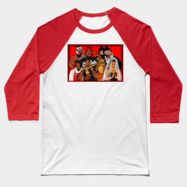 The Squad 2.0 Baseball T-Shirt by speciezasvisuals